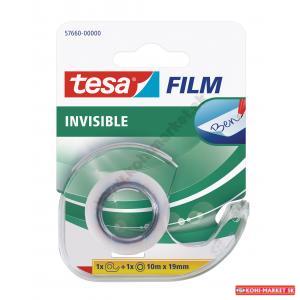 Lepiaca páska TESA invisible 19mm x 10m neviditeľná popisovateľná s dispenzorom