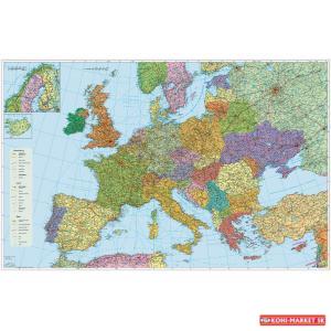 Mapa Európa-cestná sieť