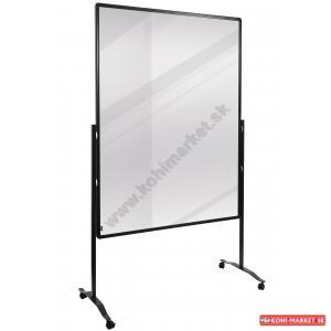 Moderačná predeľovacia tabuľa PREMIUM PLUS 150x120cm transparentná