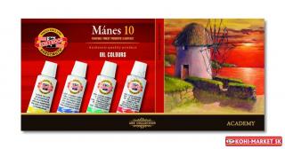 Olejové farby MÁNES  sada 10x16ml 1615