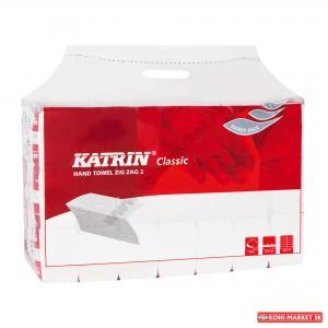 Papierové utierky skladané ZZ 2-vrstvové KATRIN Classic Handy pack biele (20 bal.)