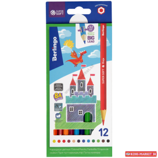 Pastelky Berlingo SuperSoft 12 farieb
