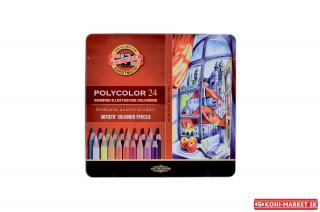 Pastelky umelecké polycolor 3824/24 PL plech