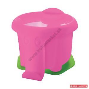 Plastový pohárik Pelikan na vodové farby v tvare slona, ružový
