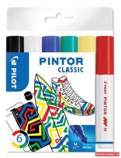 Popisovač pilot Pintor sada 4077 6ks Tenký hrot