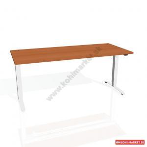 Pracovný stôl Motion, ZO, 2S, 180x70,5-120,5x80 cm, čerešňa/sivá