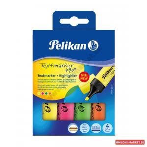 Sada zvýrazňovačov Pelikan 490 4S