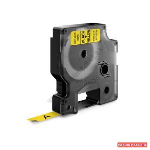 Samolepiaca páska Dymo 40918 D1  9 mm žltá/čierna kompatibilná