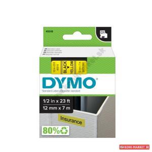 Samolepiaca páska Dymo 45018 D1 12 mm žltá/čierna kompatibilná