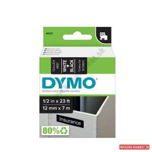 Samolepiaca páska Dymo 45021 D1 12 mm čierna/biela kompatibilná