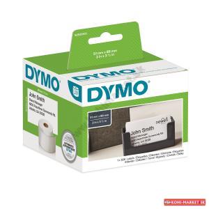 Samolepiace etikety Dymo LW 89x51 mm menovky bez lepidla biele
