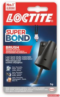 Sekundové lepidlo Loctite Super Bond Brush 5 g