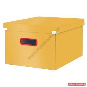 Stredná krabica Click & Store A4 Leitz Cosy teplá žltá