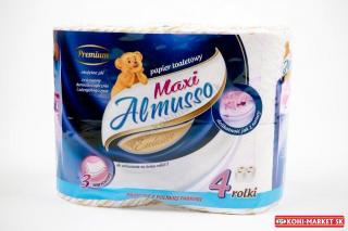 Toaletný papier Almusso 3vrst. Maxi 4ks