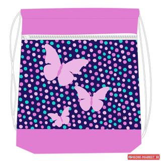 Vrecko na prezuvky Pink Butterfly