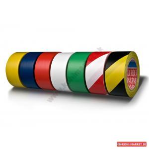 Vyznačovacia páska lepiaca TESA 50mm x 33m bielo-červená