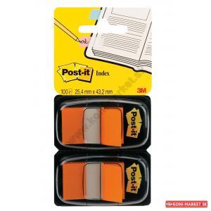 Záložky Post-it Index široké 25,4x43,2 oranžová 2ks