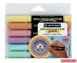 Zvýraznovač Highlighter flexi soft 8542/6