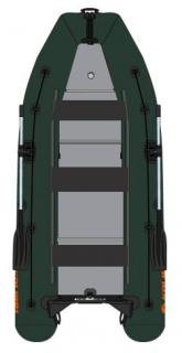 Čln Kolibri KM-400DSL zelený, hliníkovou podlahou (KM-400DSL zelený, s hliníkovou podlahou)