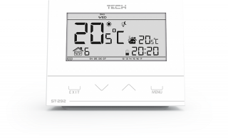 Izbový termostat Tech EU-292 V3 (týždenný program, podsvietený displej ,Drôtový dvojpolohový )