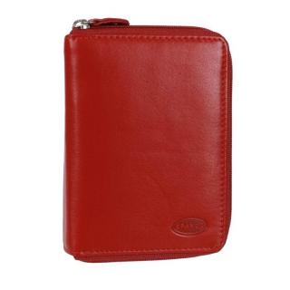 Červená kožená peňaženka dvojdielna BRANCO 8 kariet