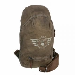 Crossbag batoh na rameno - cez plece GREEBURRY AVIATOR, khaki