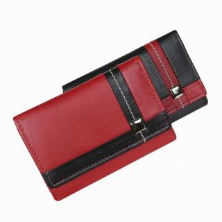 Dámska kožená NAPPA peňaženka pre 7 kariet MERCUCIO červená