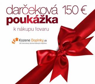 Darčeková poukážka KozeneDoplnky.sk v hodnote 150 € tlačená