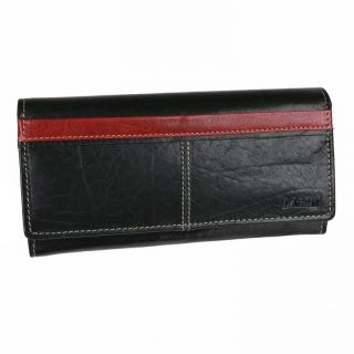 Elegantná veľká listová peňaženka LAGEN čierna, 20 kariet