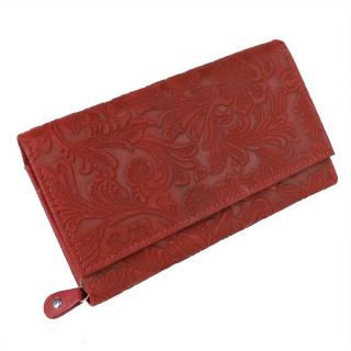 Exkluzívna listová peňaženka červená s potlačou MERCUCIO