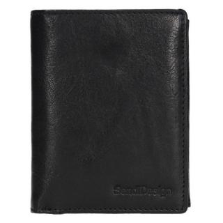 Kožená pánska peňaženka SENDI DESIGN čierna