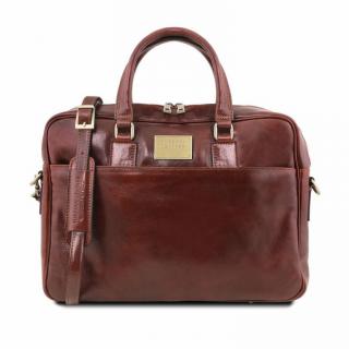 Luxusná kožená taška na notebook 15,6" TUSCANY URBINO hnedá