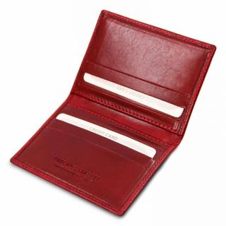 Luxusné kožené puzdro TUSCANY red | 8 kariet