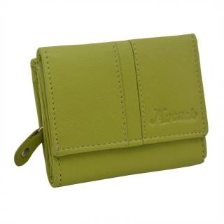 Malá dámska NAPPA kožená peňaženka MERCUCIO limetková zelená
