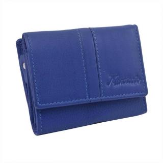 Malá dámska NAPPA kožená peňaženka MERCUCIO modrá modrá