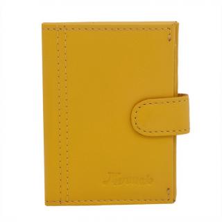 Puzdro na doklady a karty MERCUCIO žltá nappa