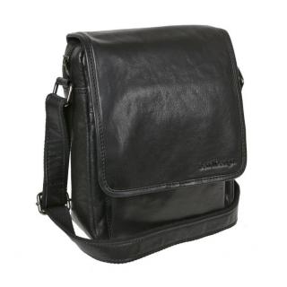 SENDI DIZAJN | Kožená taška na rameno s poklopom 20x27 cm
