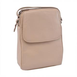 Smotanová crossbody kabelka MERCUCIO koža nappa