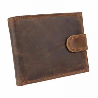 Viacdielna pánska peňaženka MERCUCIO hnedá brúsená koža