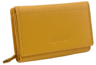 Žltá dámska peňaženka z nappa kože MERCUCIO, 9 kariet