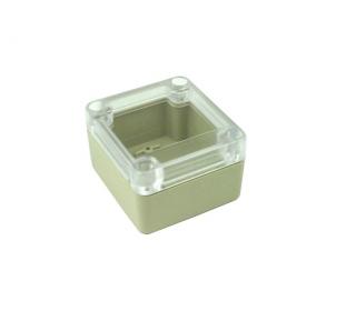 Plastová krabička RP1025C, sivá, priehľadné veko