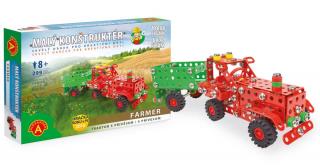 Alexander Malý konstruktér Farmer traktor s přívěsem
