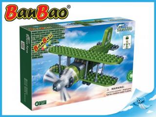 BanBao stavebnice - Defence Force - dvouplošník 132ks + 1 figurka ToBees