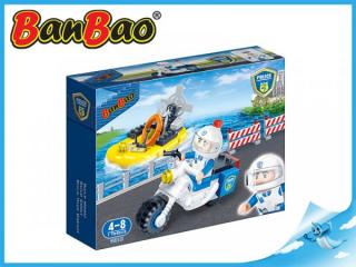 BanBao stavebnice - Police - policejní člun 58ks + 1 figurka ToBees