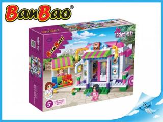 BanBao stavebnice - Trendy City - kavárna 338ks + 3 figurky ToBees