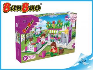BanBao stavebnice - Trendy City - květinářství 252ks + 2 figurky ToBees
