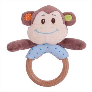 Bigjigs Toys - Chrastítko kroužek opička Cheeky