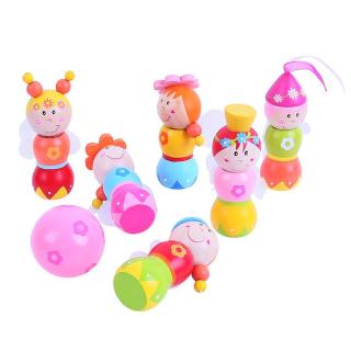 Bigjigs Toys dřevěné hry - kuželky Víly