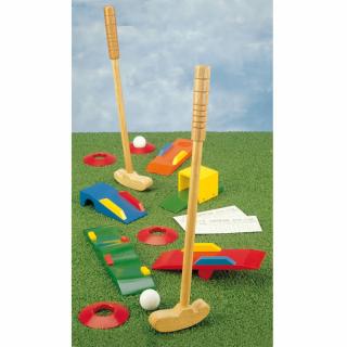 Bigjigs Toys dřevěné hry - Sada Crazy golf