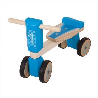 Bigjigs Toys dřevěné odrážedlo modrá tříkolka